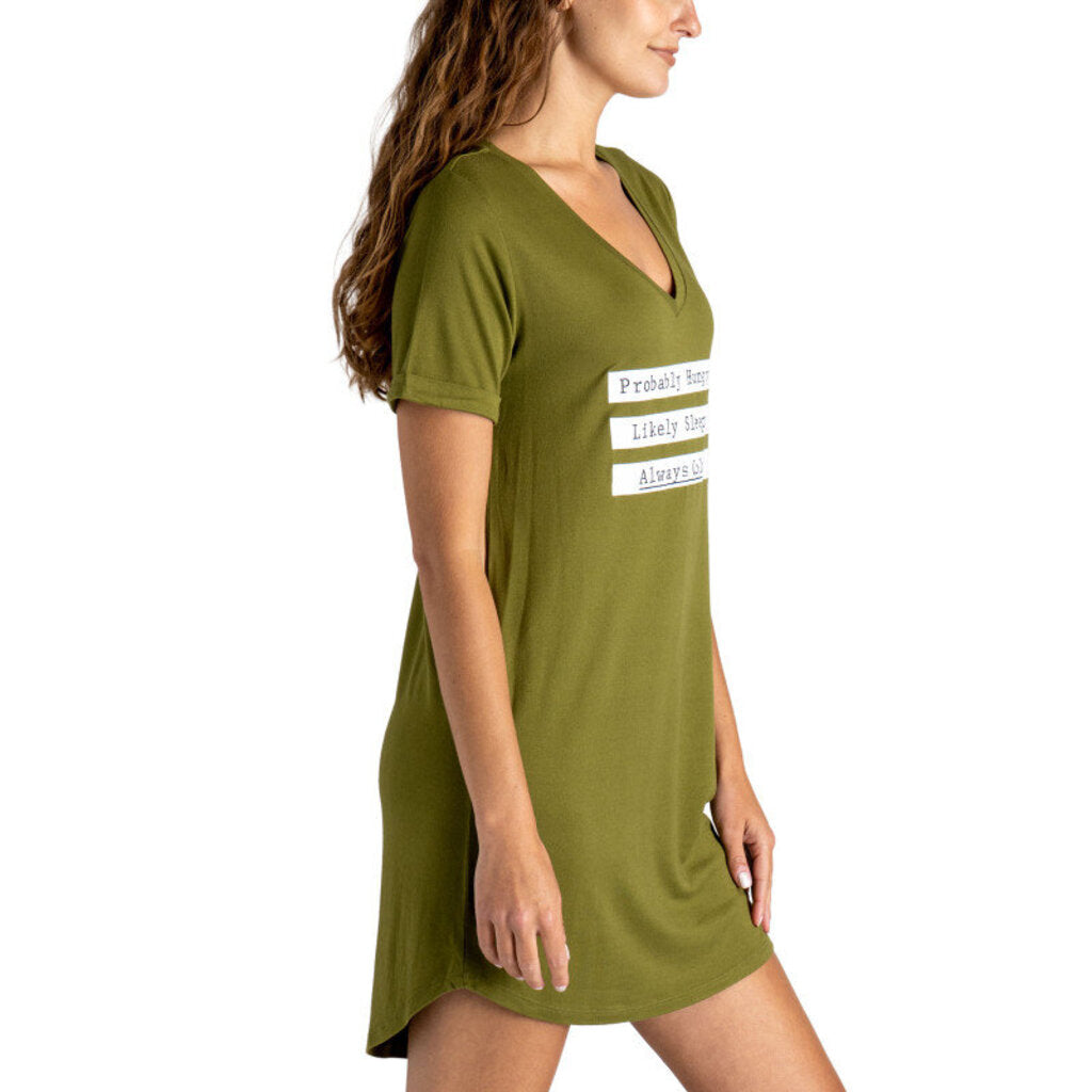 HELLO MELLO Olive Probably Hungry Likely Sleepy Always Cold Loungewear