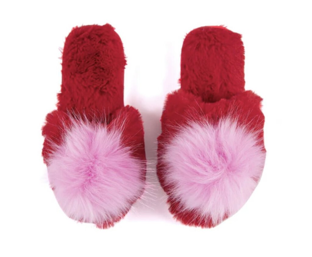 SHIRALEAH AMOR Red AND PINK SLIPPER