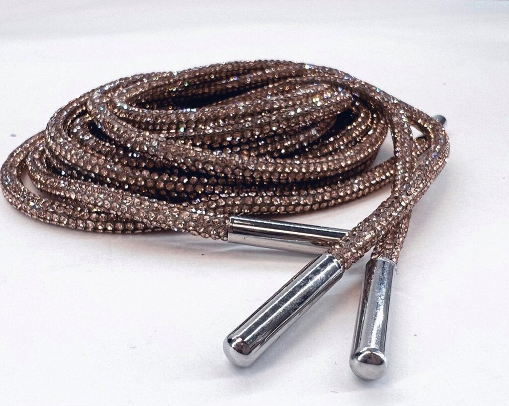 JACQUELINE KENT Tie One On with Rhinestone Multipurpose Shoelace Cord Four Colors