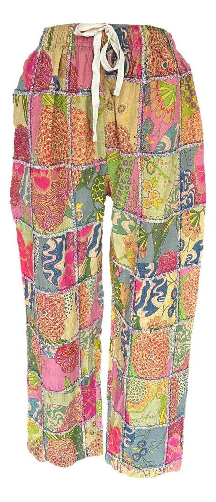JADED GYPSY Multi Patch Tropical Paradise Pant