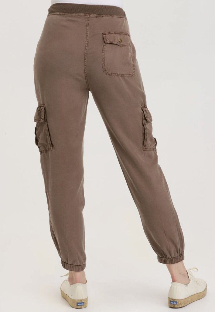 XCVI Mocha Banded Cargo Pocket Pant
