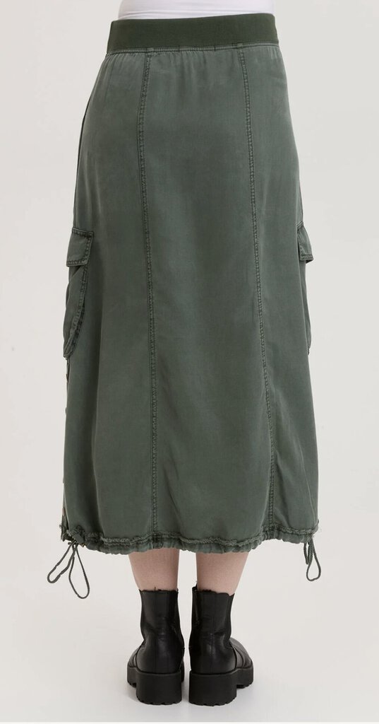 XCVI Green Banded Leslyn Cargo Pocket Skirt