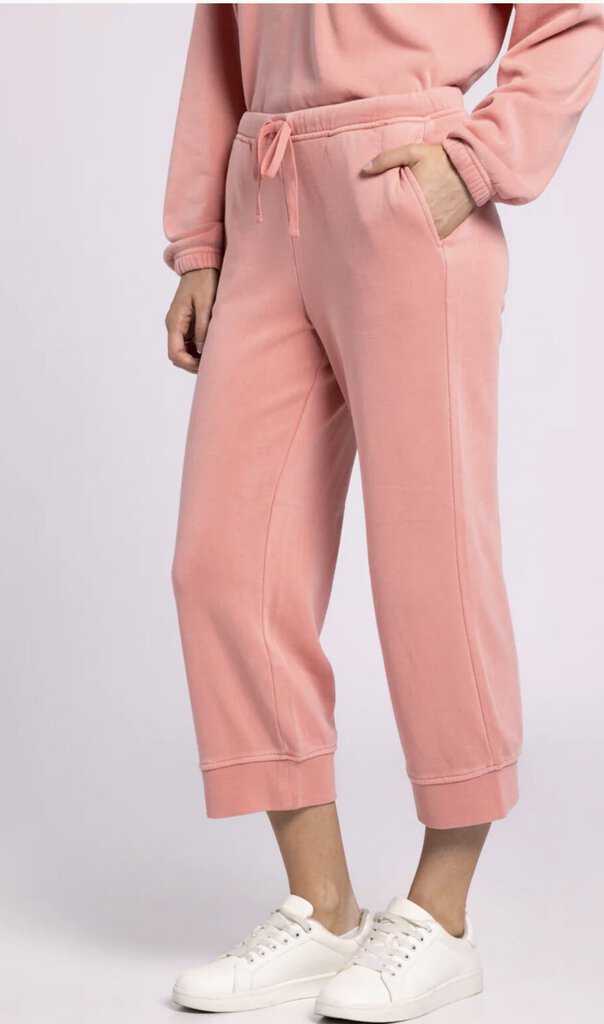 THREAD & SUPPLY Salmon Top and Banded Pant Lounge Set