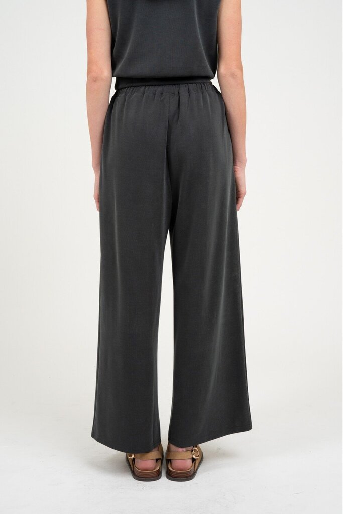 Elle Grey Charcoal Grey Short Sleeve Top and Wide Leg Pant