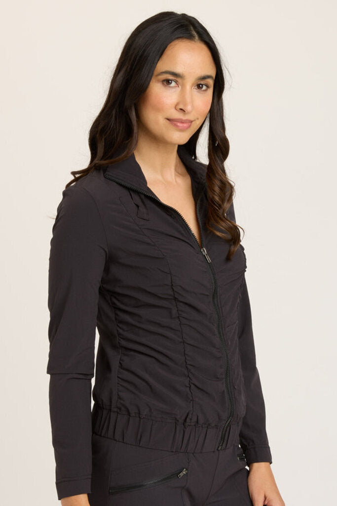 WEARABLES Black Zip-up Long Sleeve Momentum Jacket
