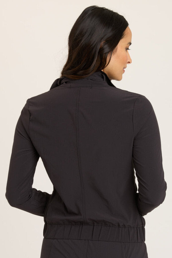 WEARABLES Black Zip-up Long Sleeve Momentum Jacket