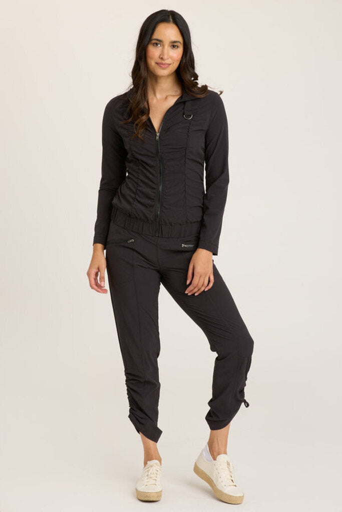 WEARABLES Black Zip-up Long Sleeve Momentum Jacket