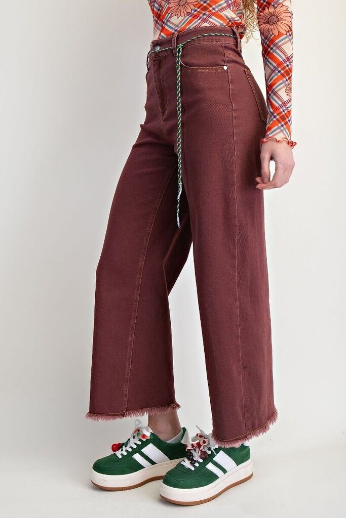 EASEL Vintage Wine Striaght Leg Jean