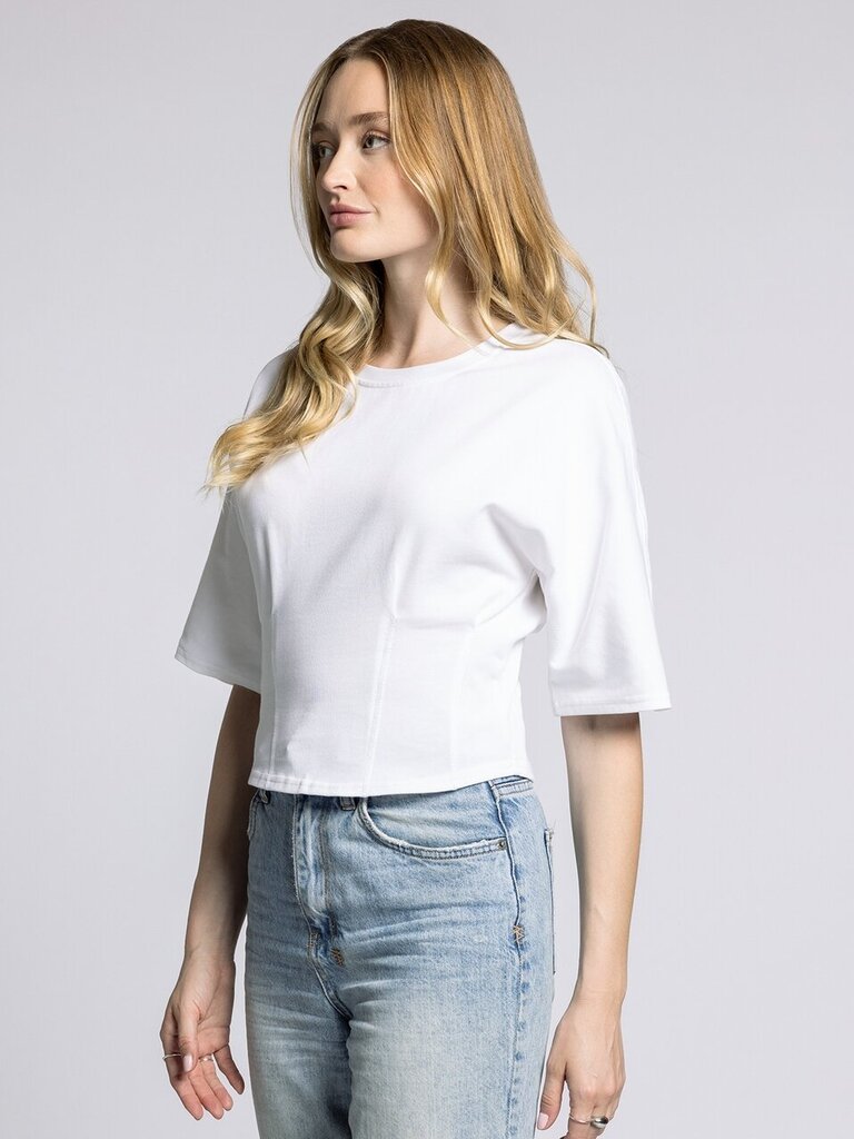 WEEKEND White Short Sleeve Cotton Top