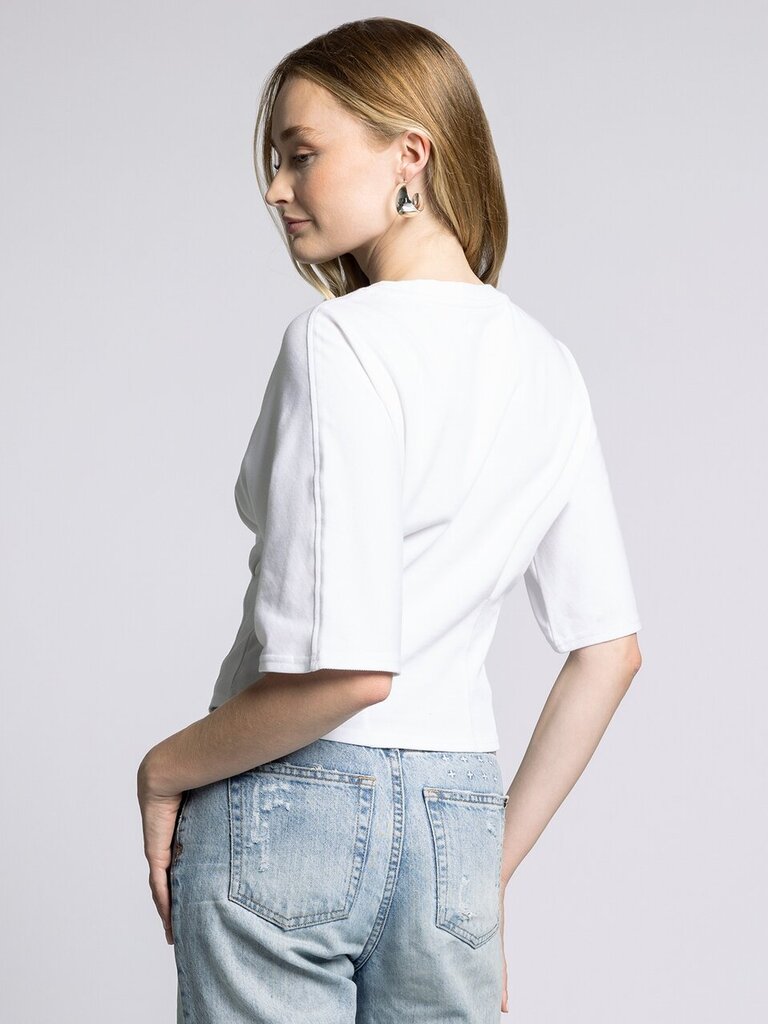 WEEKEND White Short Sleeve Cotton Top