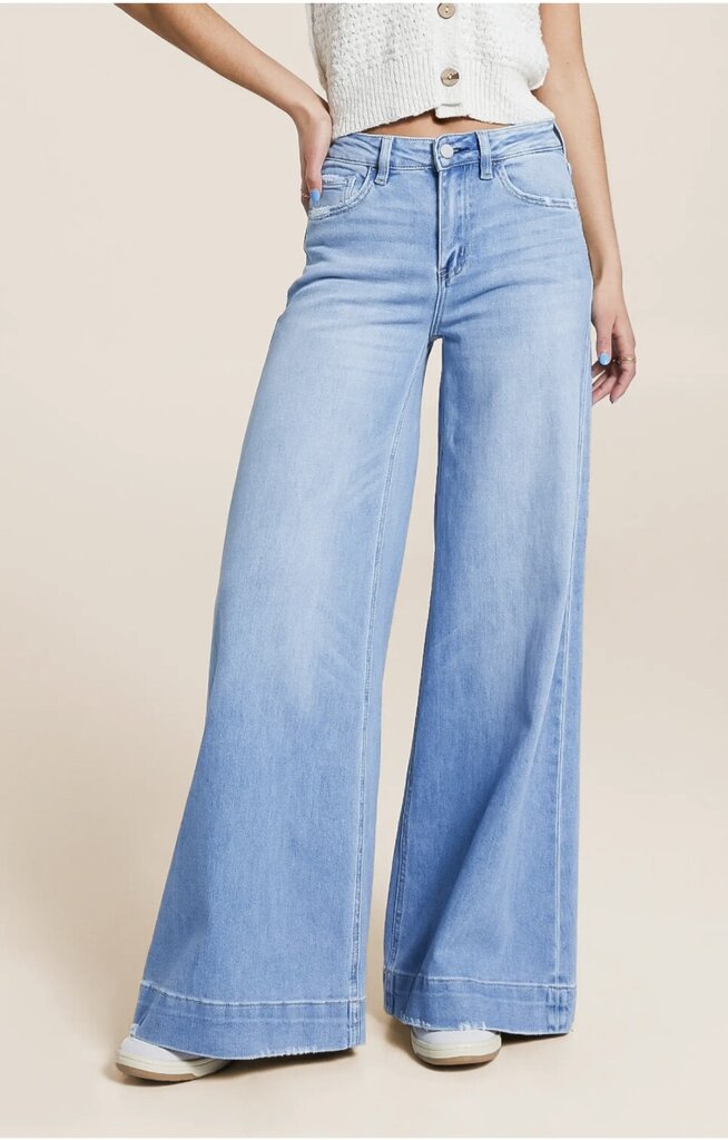 FLYING MONKEY High Rise Ultra Wide Leg Stretch Jean