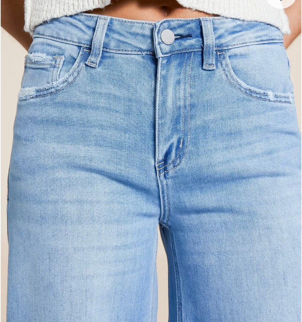 FLYING MONKEY High Rise Ultra Wide Leg Stretch Jean