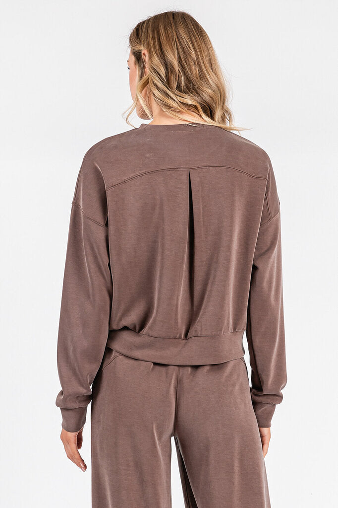 MITTOSHOP COCO KNIT RELAXED FIT TOP AND PANT LOUNGEWEAR