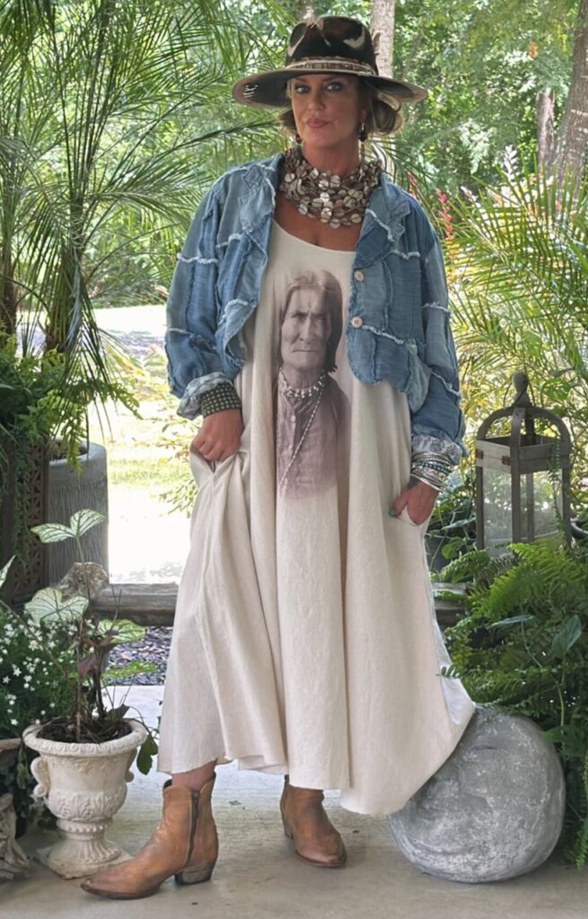 JADED GYPSY Patchwork Cotton Crop Jacket