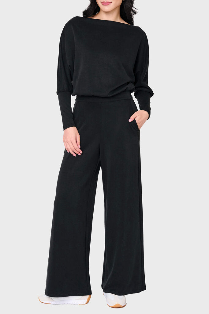 GIBSON Black Cloud Scuba Slouchy Everywhere Jumpsuit