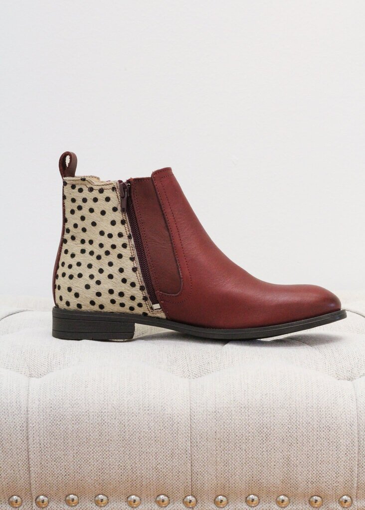 Soruka Vesta Ankle Burnt Maroon Booties