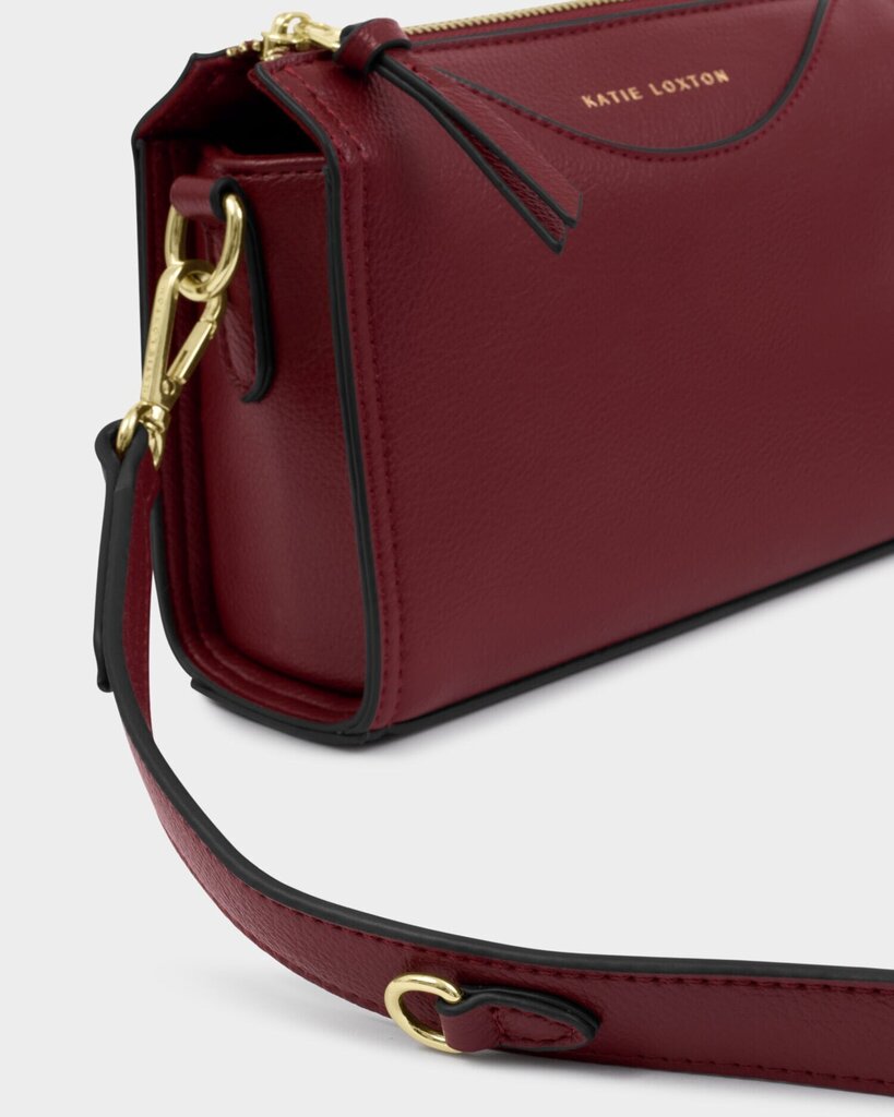 KATIE LOXTON Burgundy Crossbody Bag