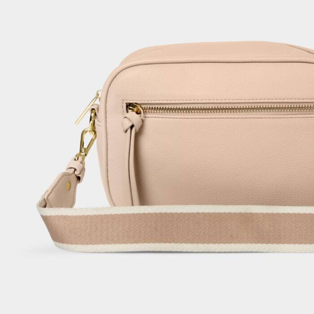 KATIE LOXTON Hallie Two Strap Nude Pink Crossbody Bag