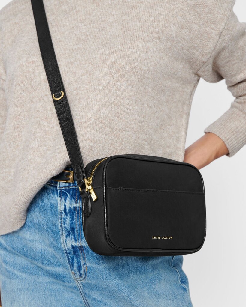 KATIE LOXTON Black Nylon Lux Crossbody Bag