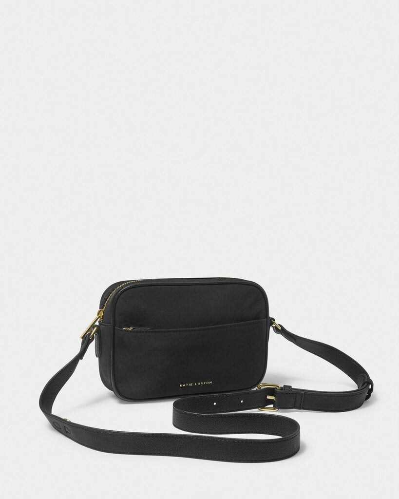 KATIE LOXTON Black Nylon Lux Crossbody Bag