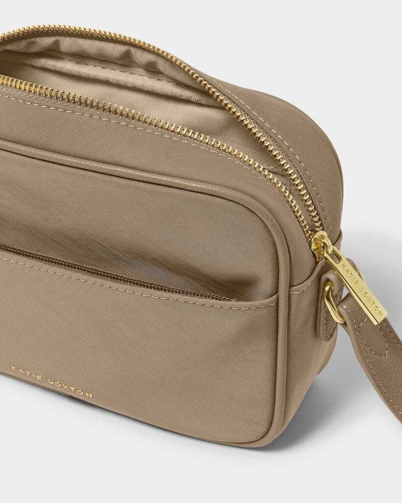 KATIE LOXTON Tan Nylon Lux Crossbody Bag