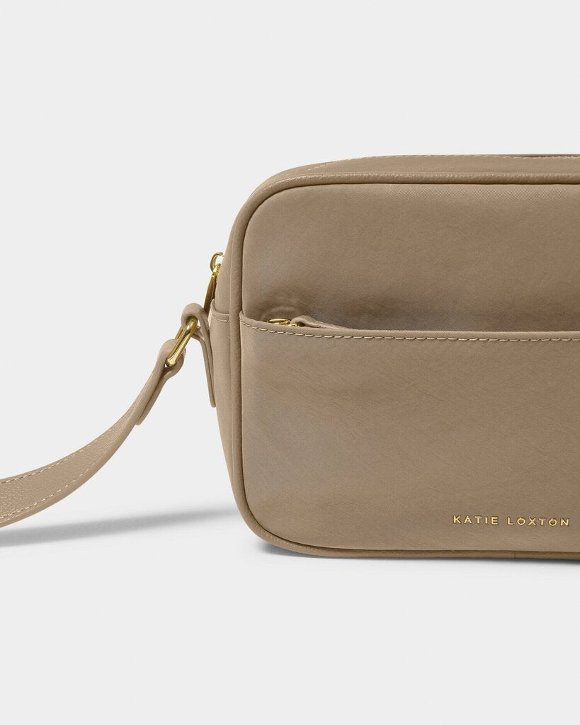 KATIE LOXTON Tan Nylon Lux Crossbody Bag