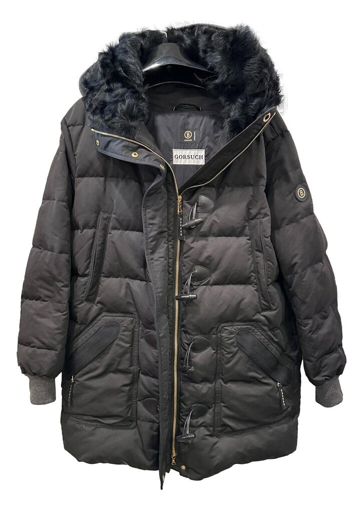 Gorsuch for Bogner Black Goose Down Coat Size Large NEW
