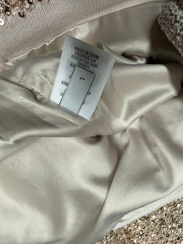 ST. JOHN Sequin Metallic Knit Jacket NWT L