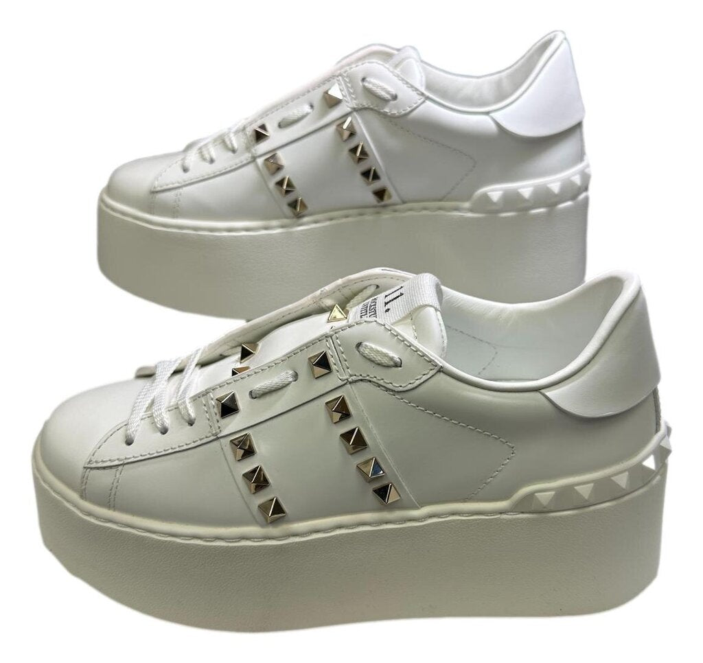 VALENTINO Garavani Rockstud Untitled Platform Sneakers NEW 37.5