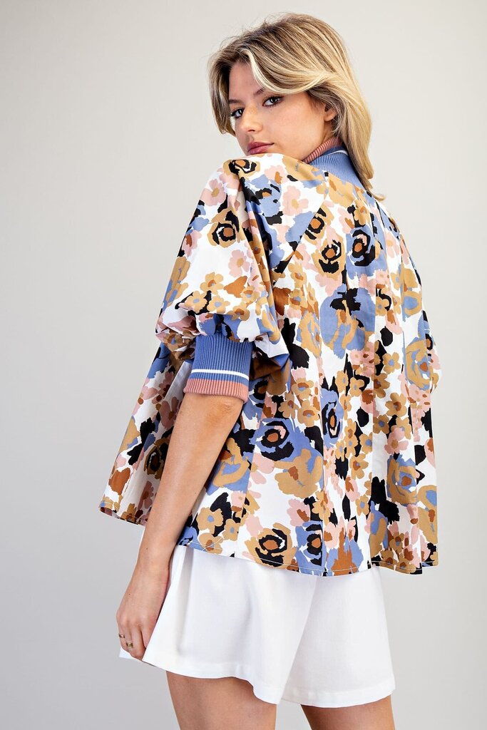 EESOME White and Multi Floral Top