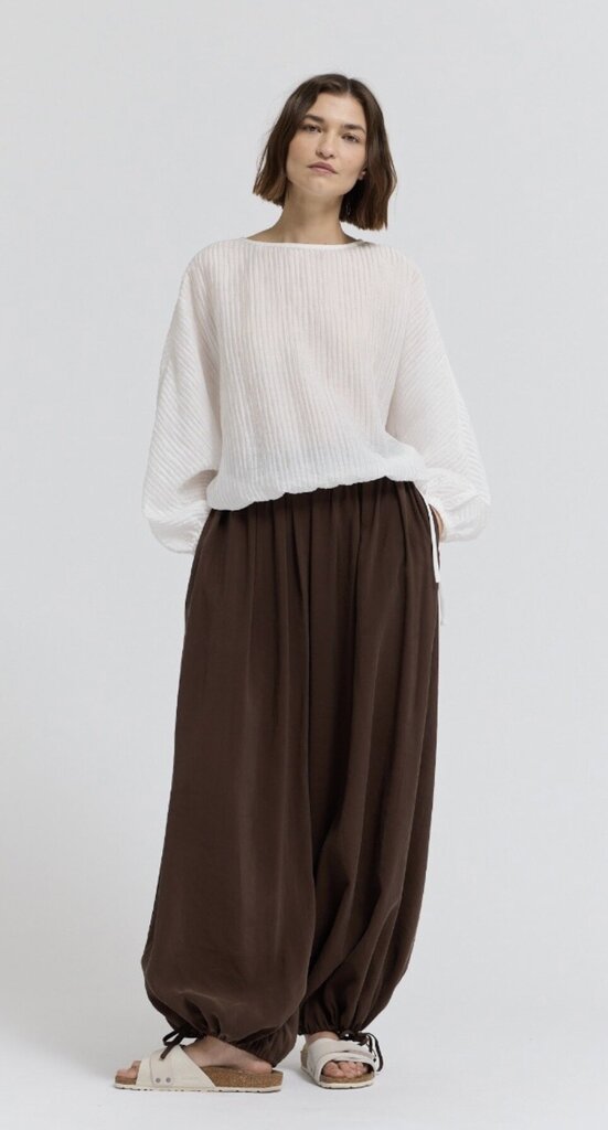 GRADE AND GATHER Chocolate Balloon Pants