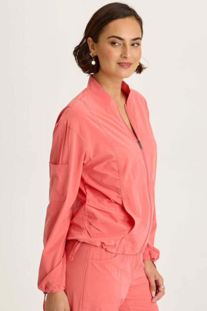 WEARABLES Coral 4-Way Stretch Bomber Jacket