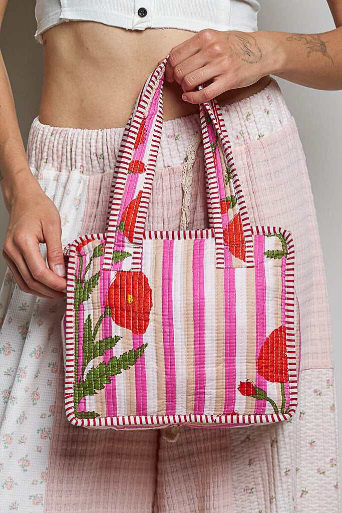 POL Mini Quilted Cotton Tote Bag