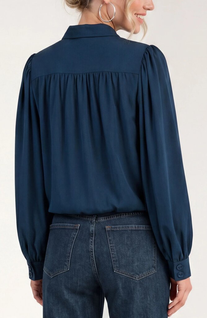 LIVERPOOL Oxford Navy Long Sleeve Jacket