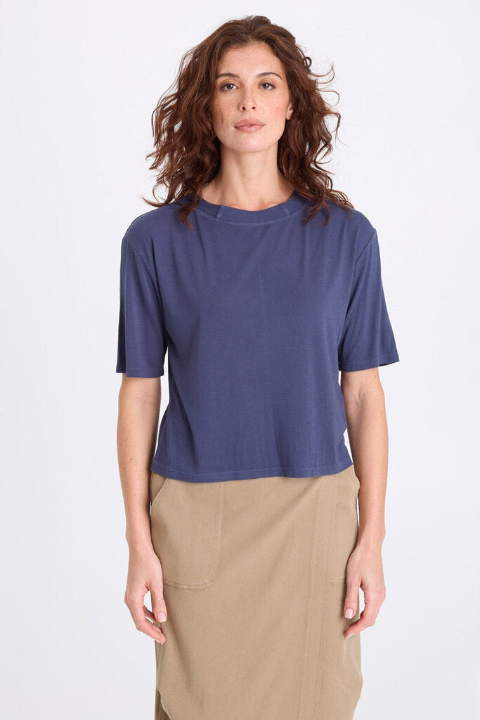 XCVI Bluestone Nonus Jersey Short Sleeve Top