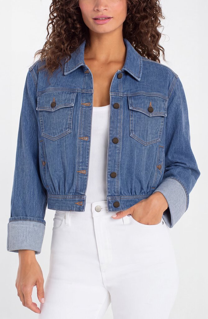 LIVERPOOL Dreamer Chenille Cuffed Sleeve Jacket