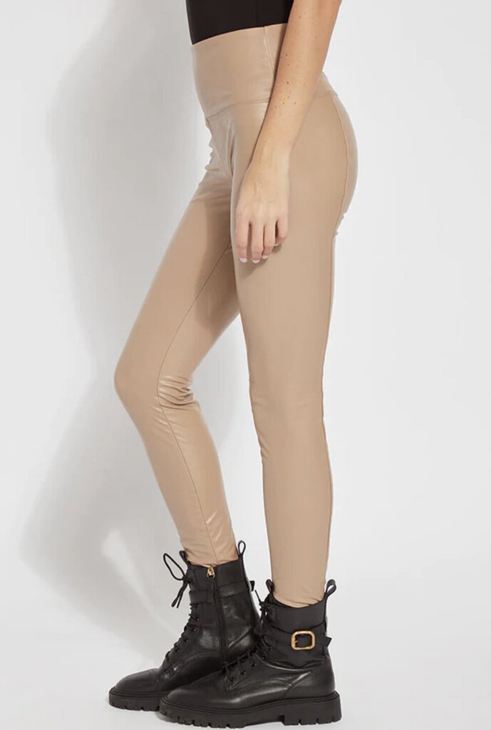 LYSSE Tan Textured Vegan Leather Legging