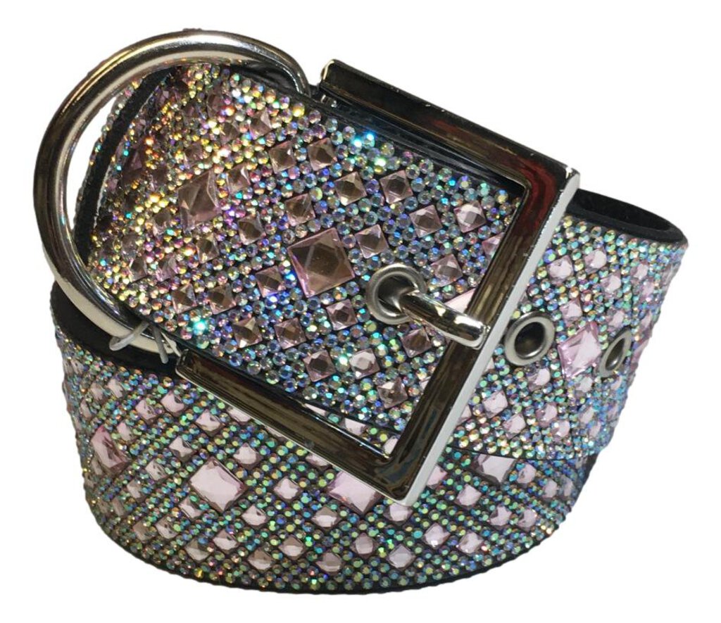 JACQUELINE KENT Large Wide Diamonds in the Ruff Dog Collar 3 Color Choices