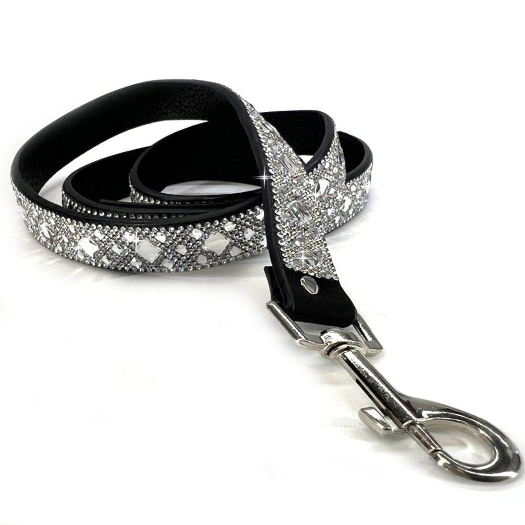 JACQUELINE KENT Diamonds in the Ruff Dog Leash 3 Color Choices