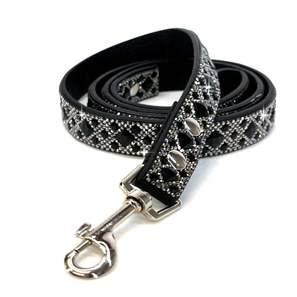 JACQUELINE KENT Diamonds in the Ruff Dog Leash 3 Color Choices