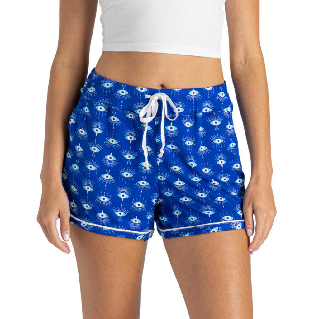 HELLO MELLO Eye Print Short Loungewear