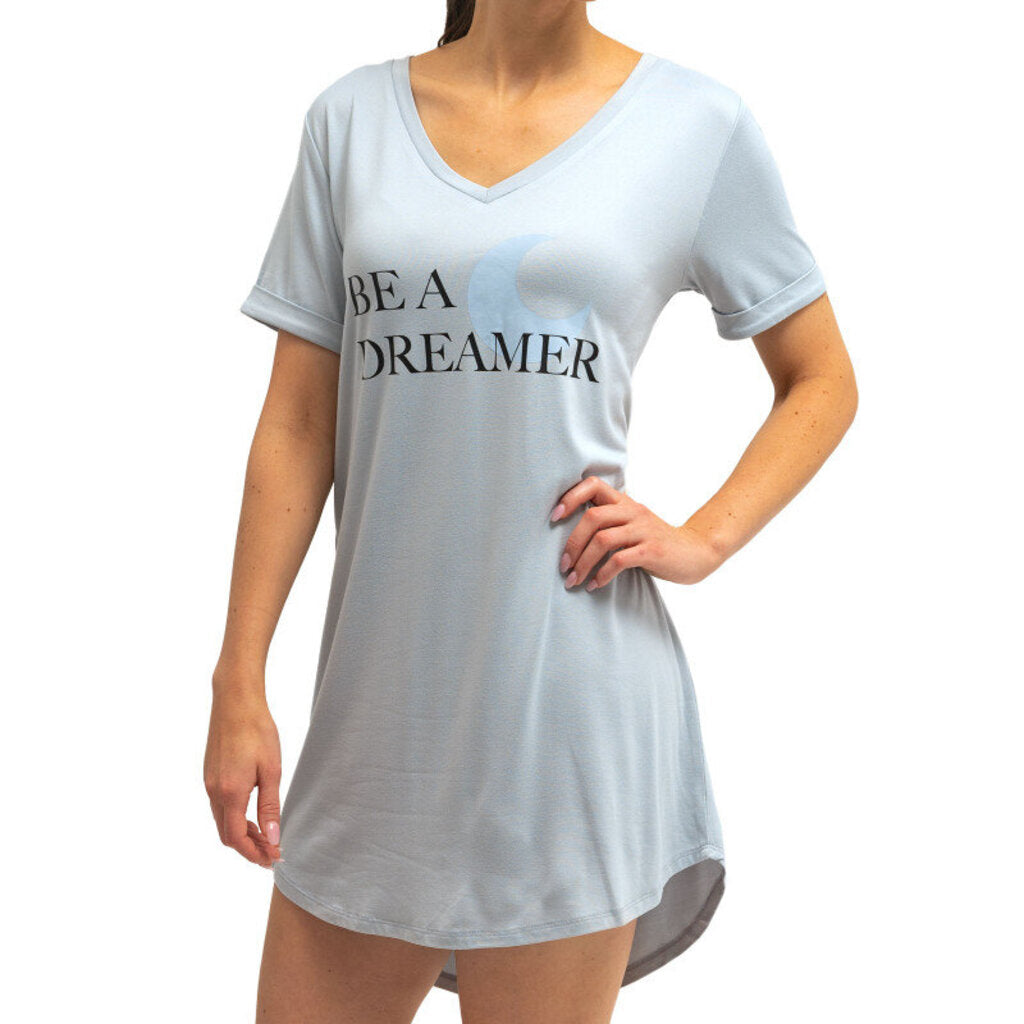 HELLO MELLO Grey Be A Dreamer Short Sleeve Loungewear