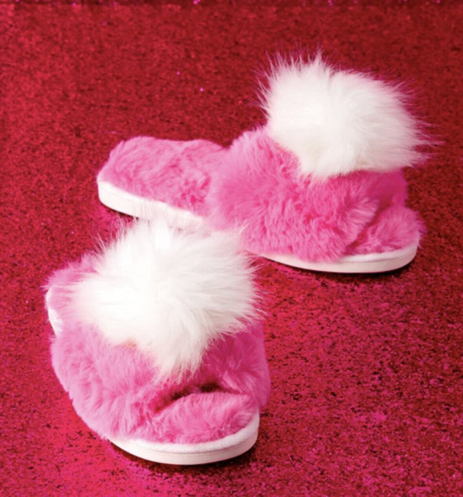 SHIRALEAH AMOR MAGENTA AND WHITE SLIPPER