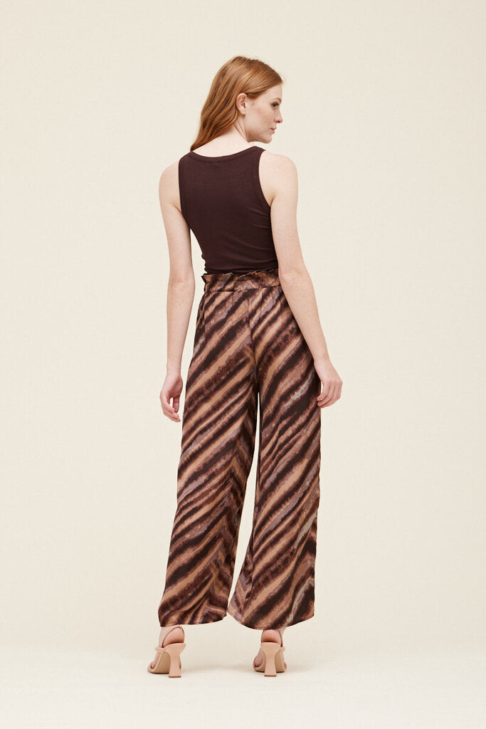GRADE & GATHER QUARTZ ELASTIC WAIST WIDE LEG PANT