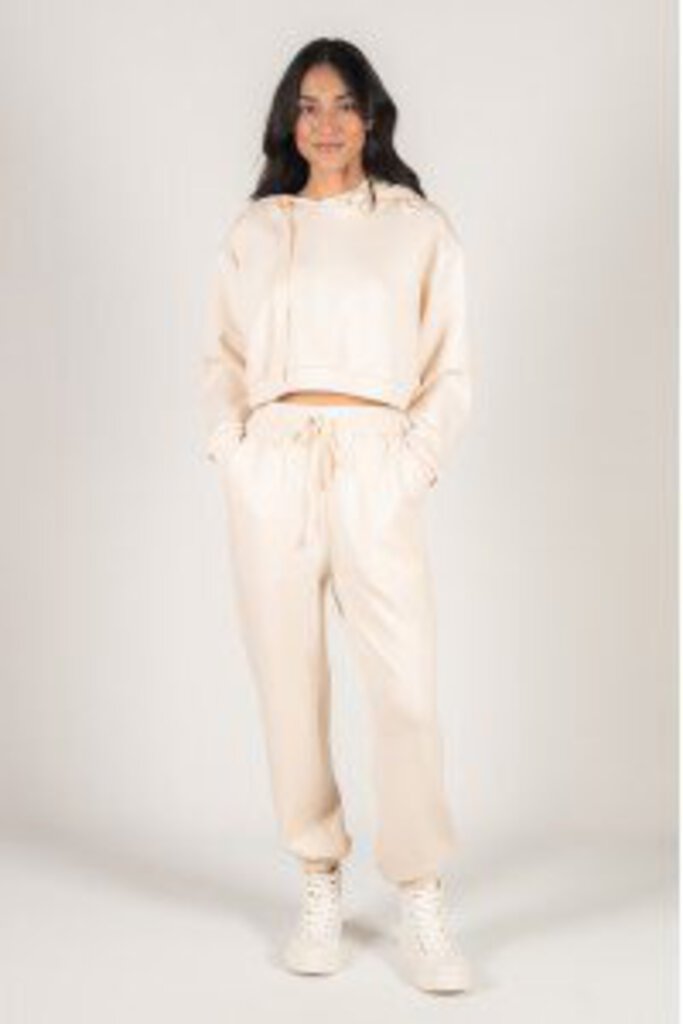 P CILL Eggshell Scuba Modal Jogger Pant