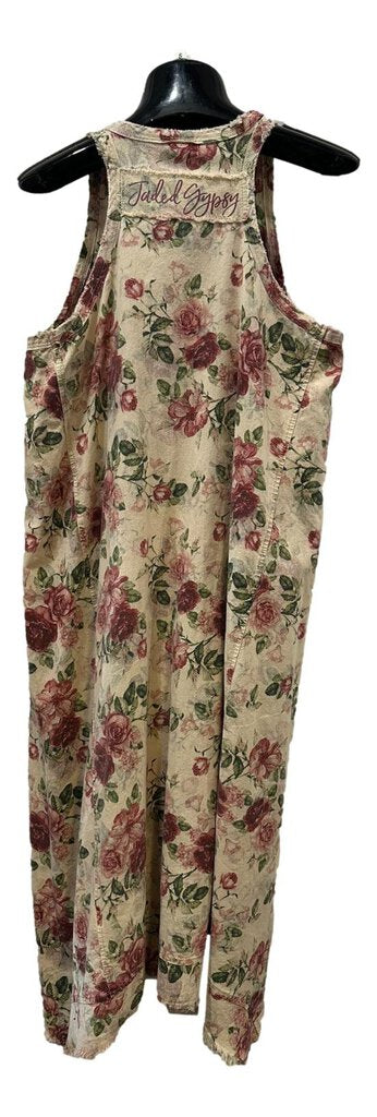 JADED GYPSY Sleeveless Cotton Vintage Floral Fruitful Endeavors Dress Made in the USA