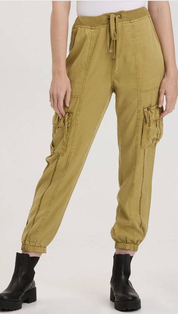 XCVI Faded Lime Green Banded Cargo Pant