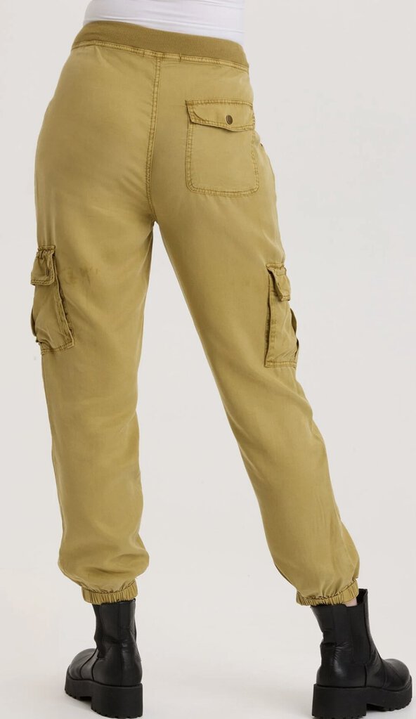 XCVI Faded Lime Green Banded Cargo Pant