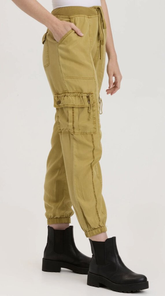 XCVI Faded Lime Green Banded Cargo Pant