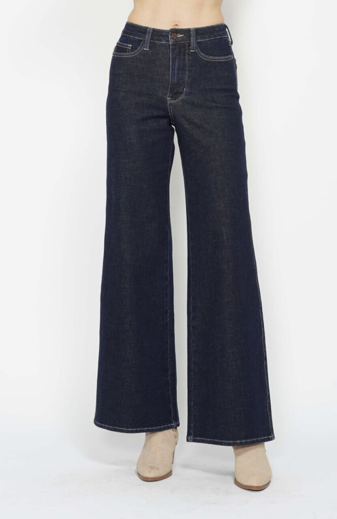 JUDY BLUE High Waist Dark Retro Wide Leg Jean